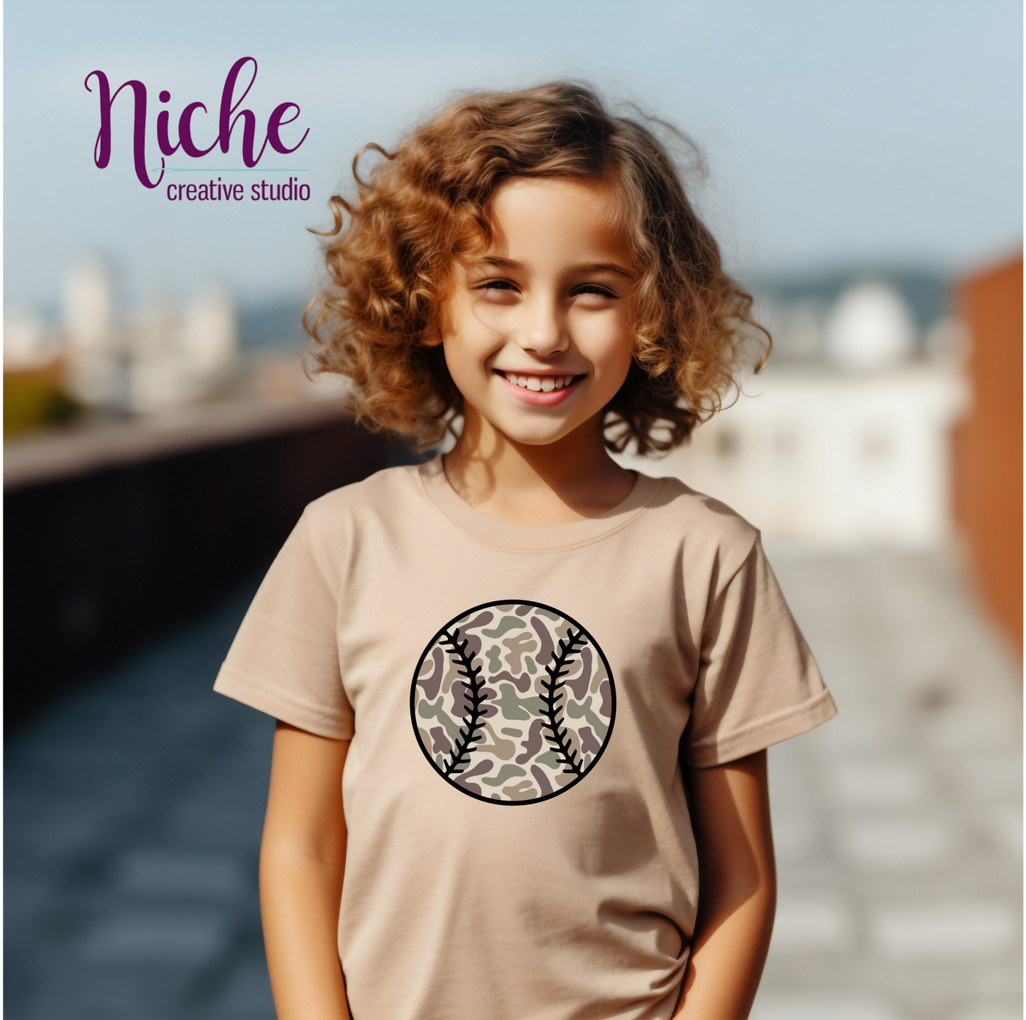 -BAS8139 Camo Baseball Decal