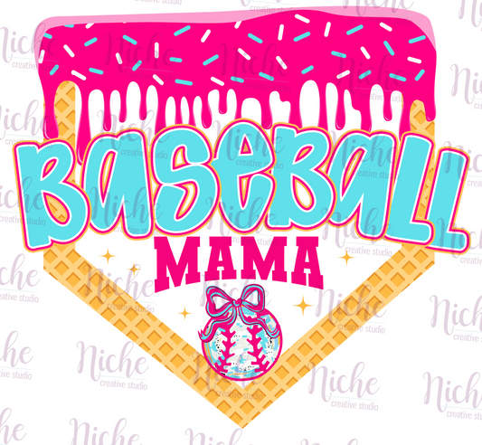 -BAS8270 Baseball Mama Drip Decal