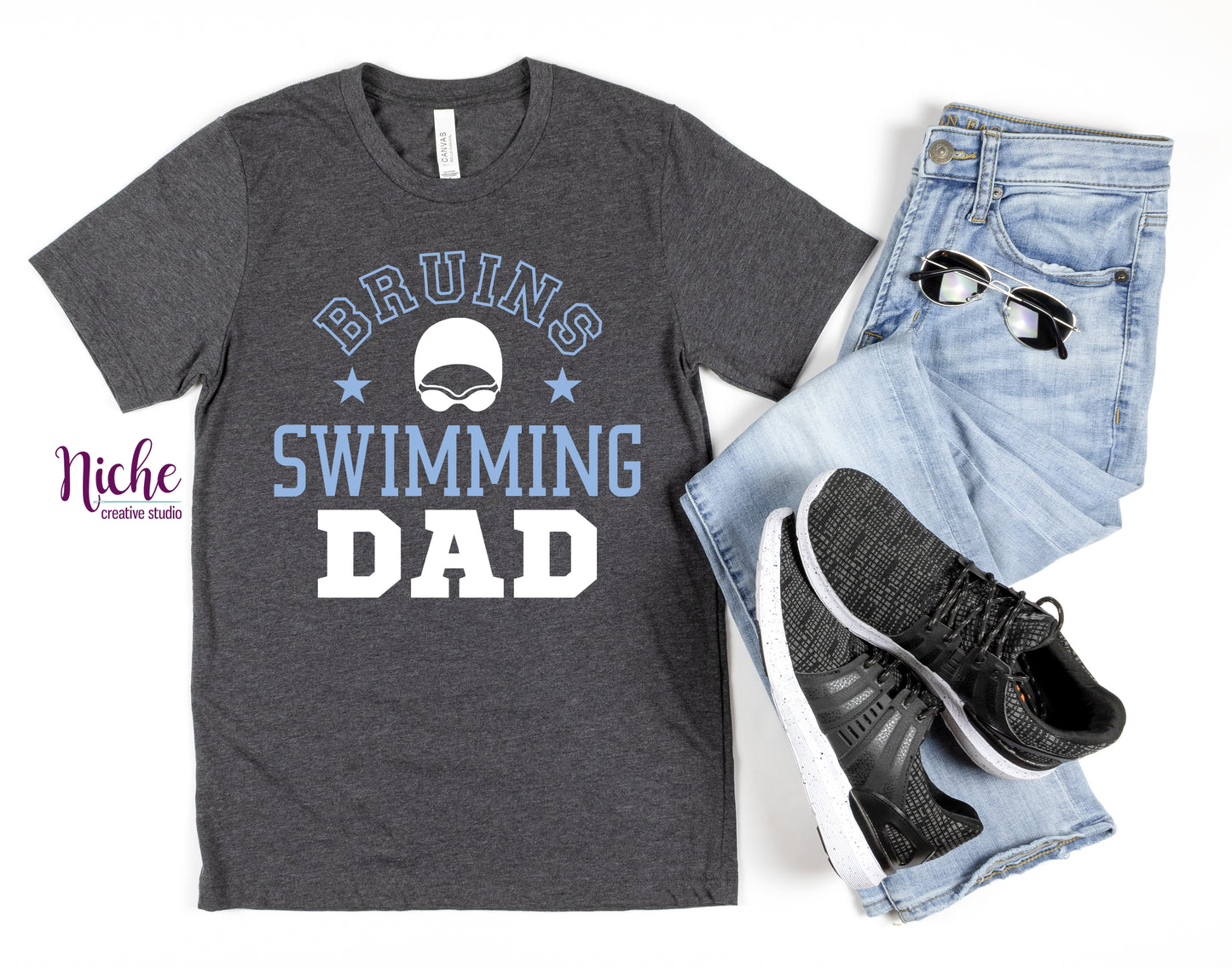 -BEL2030 Bruins Swimming Decal