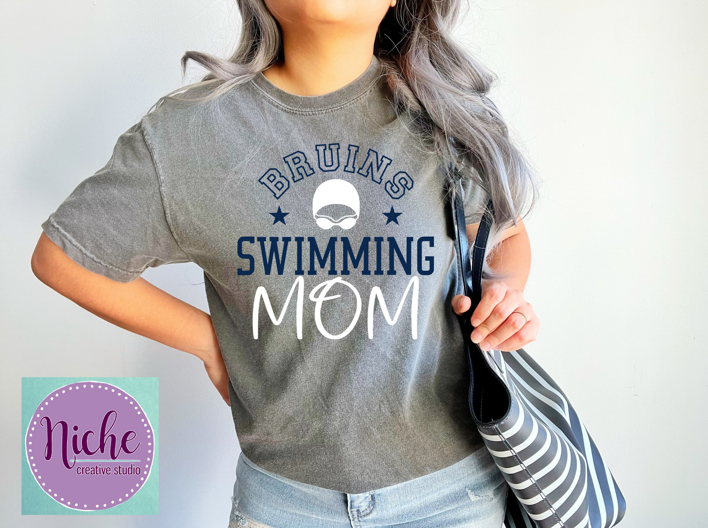 -BEL2030 Bruins Swimming Decal