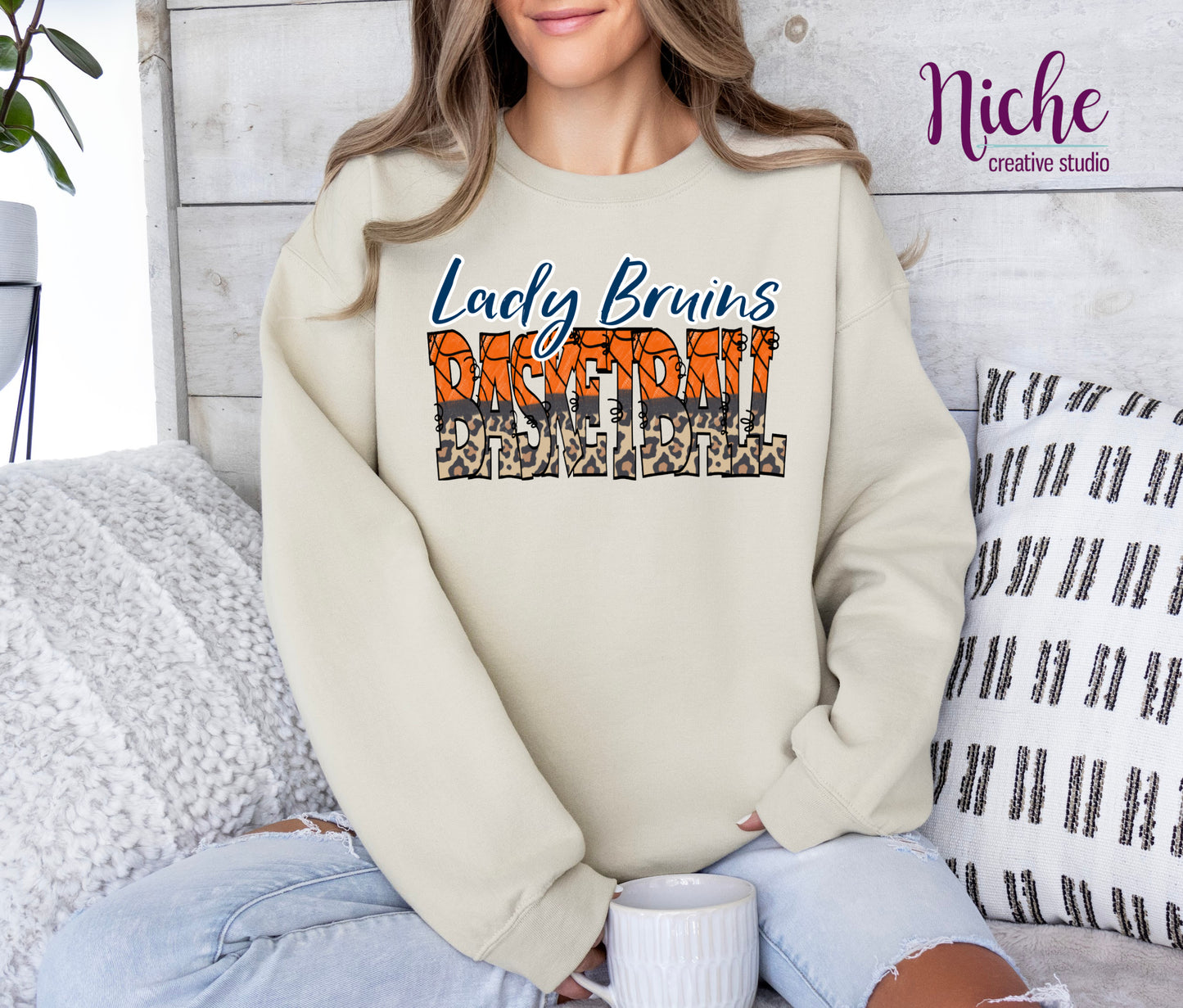 -BEL3131 Lady Bruins Basketball Decal