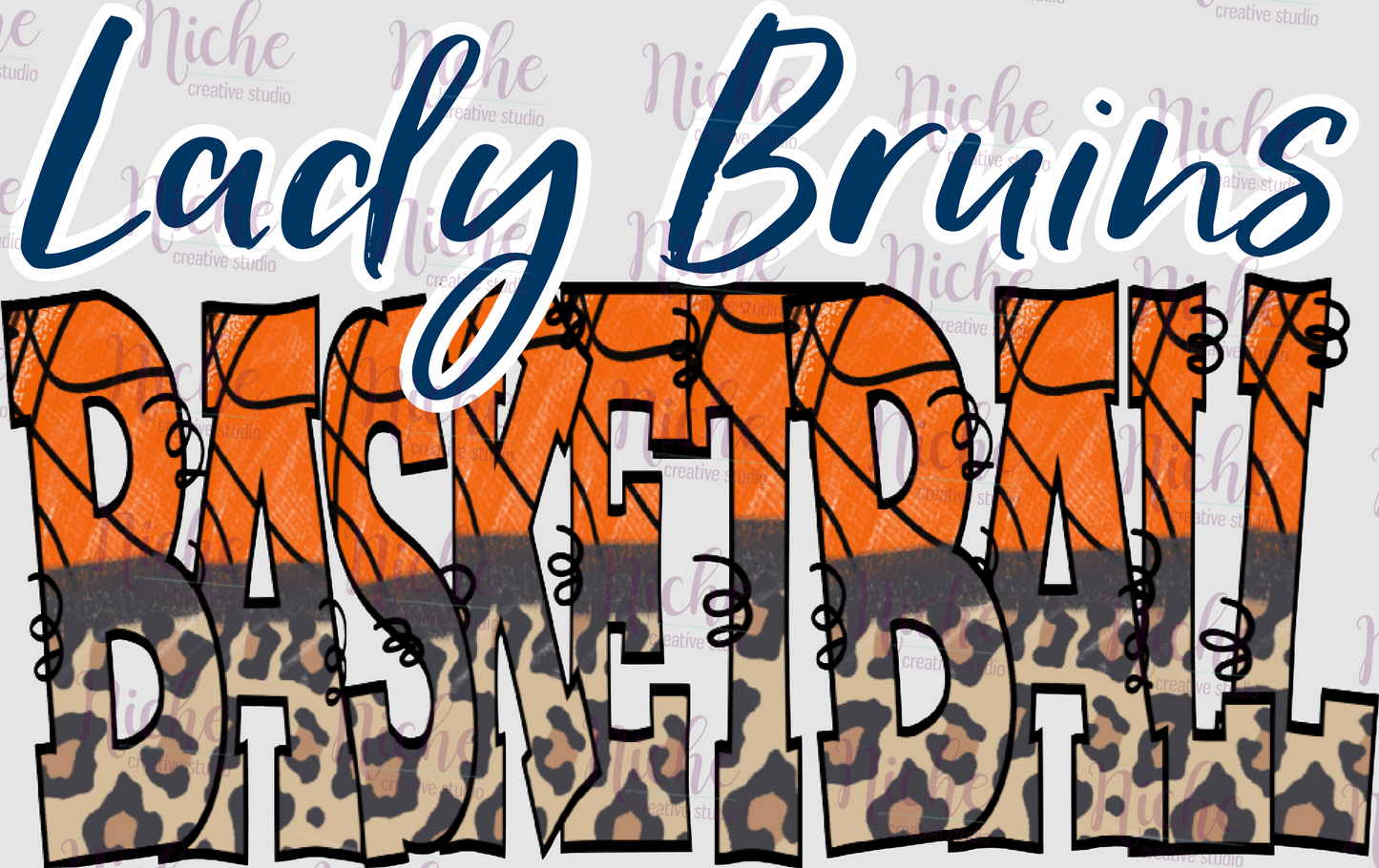 -BEL3131 Lady Bruins Basketball Decal