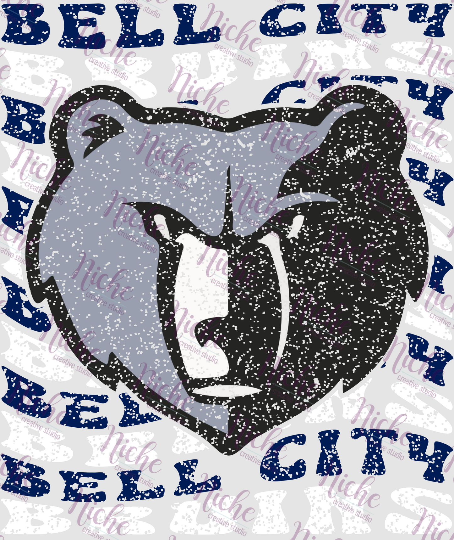 - BEL477 Bell City Bruins Distress Decal
