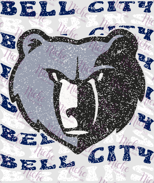 - BEL477 Bell City Bruins Distress Decal