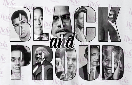 -BHM1475 Black History and Proud Decal