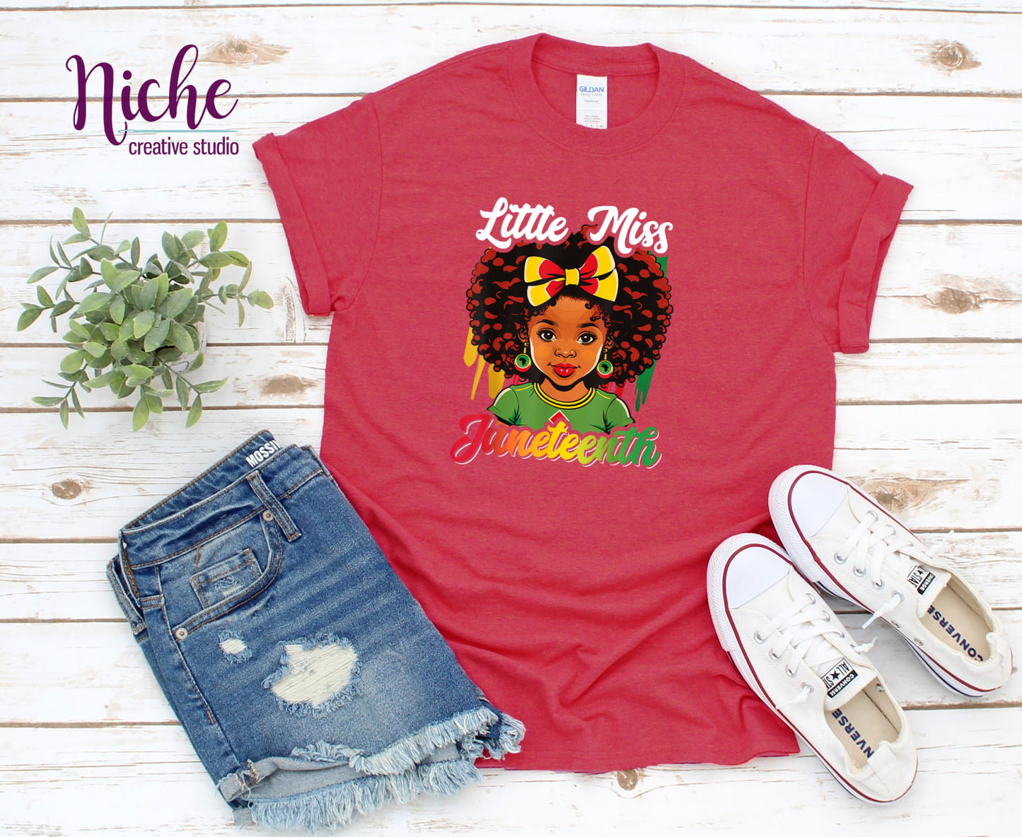 -BHM1484 Little Miss Juneteenth Decal