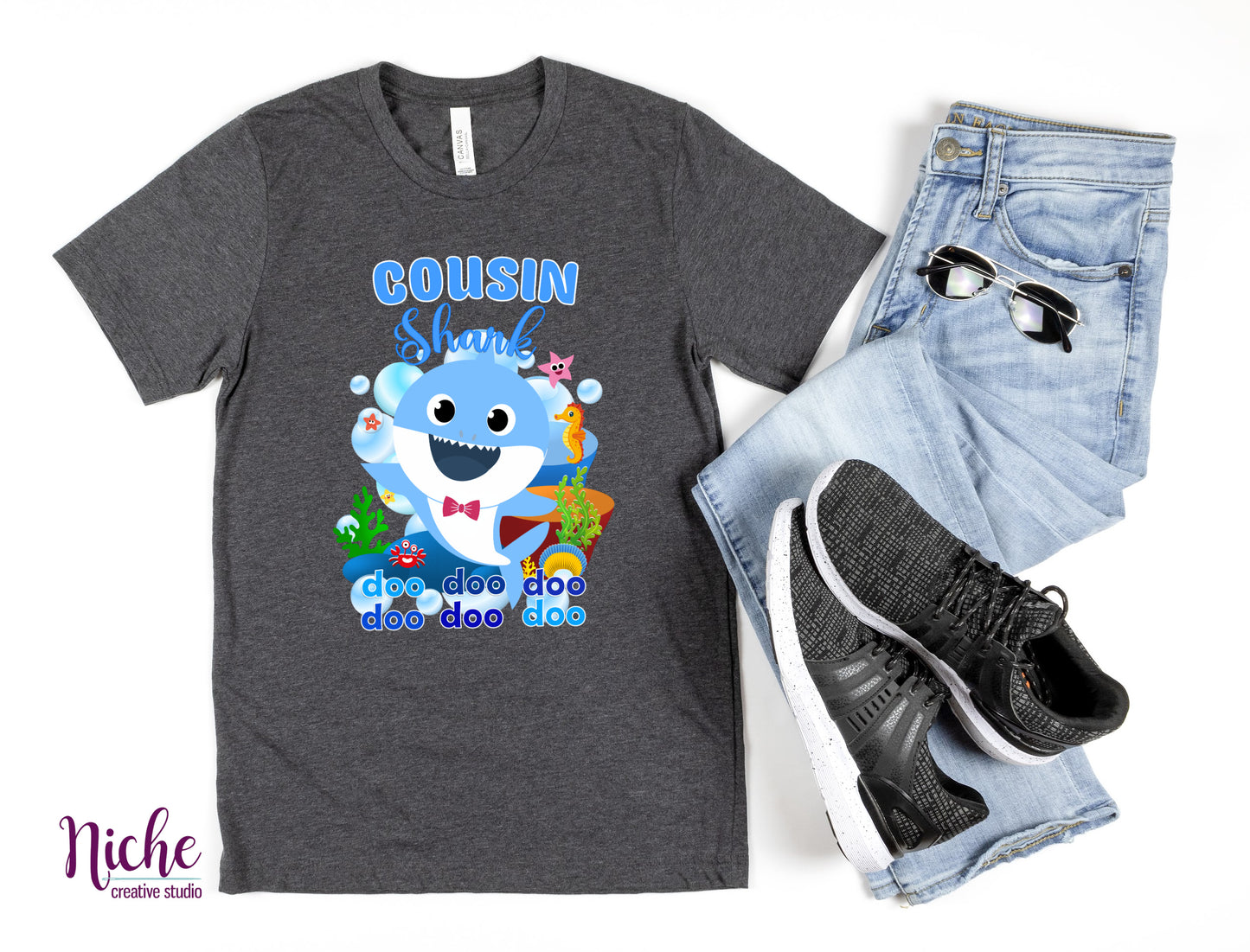 -BIR1692 Shark Family Decal