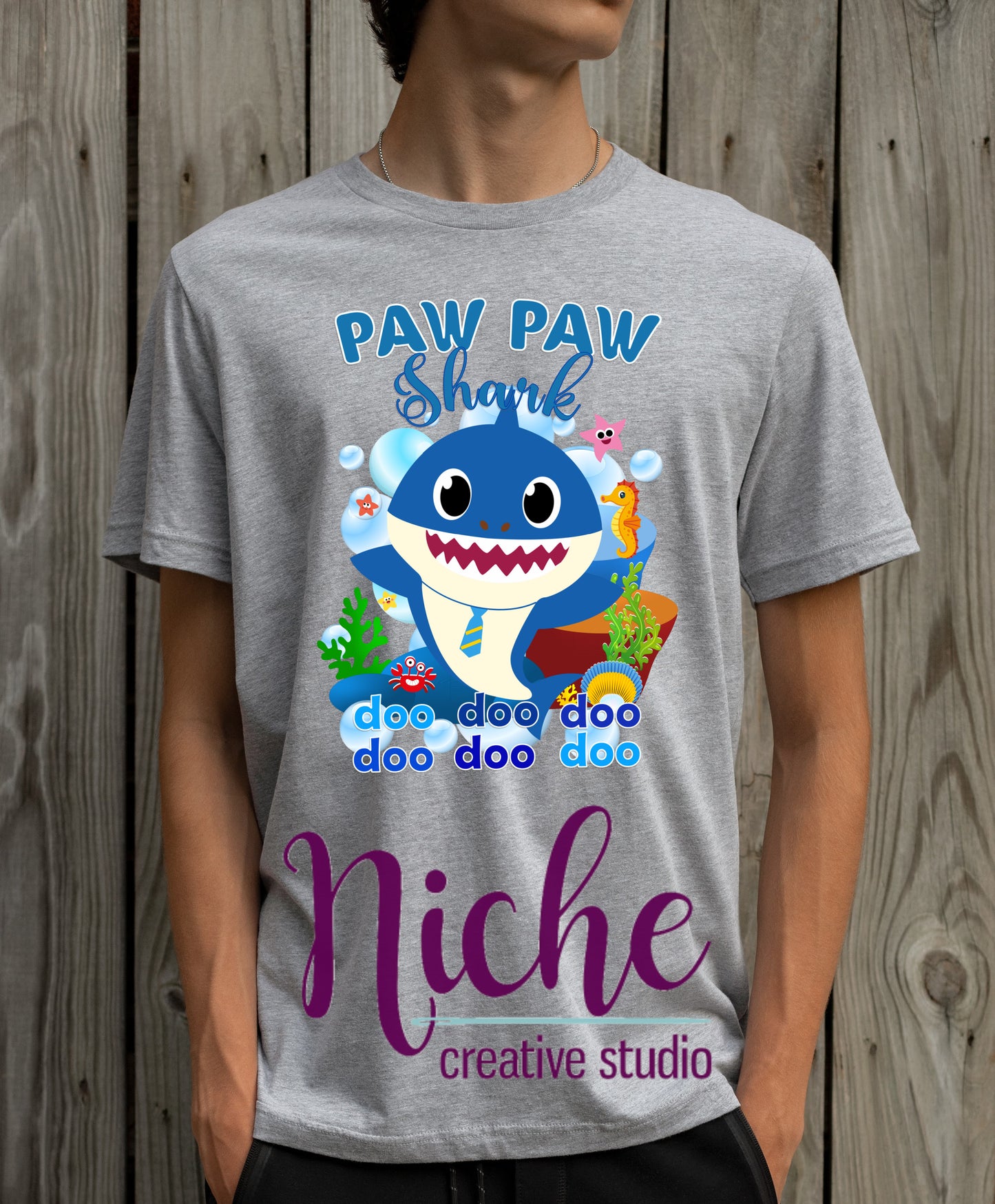 -BIR1692 Shark Family Decal