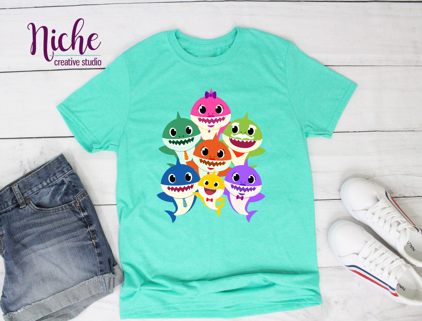 -KID1693 All Sharks Decal