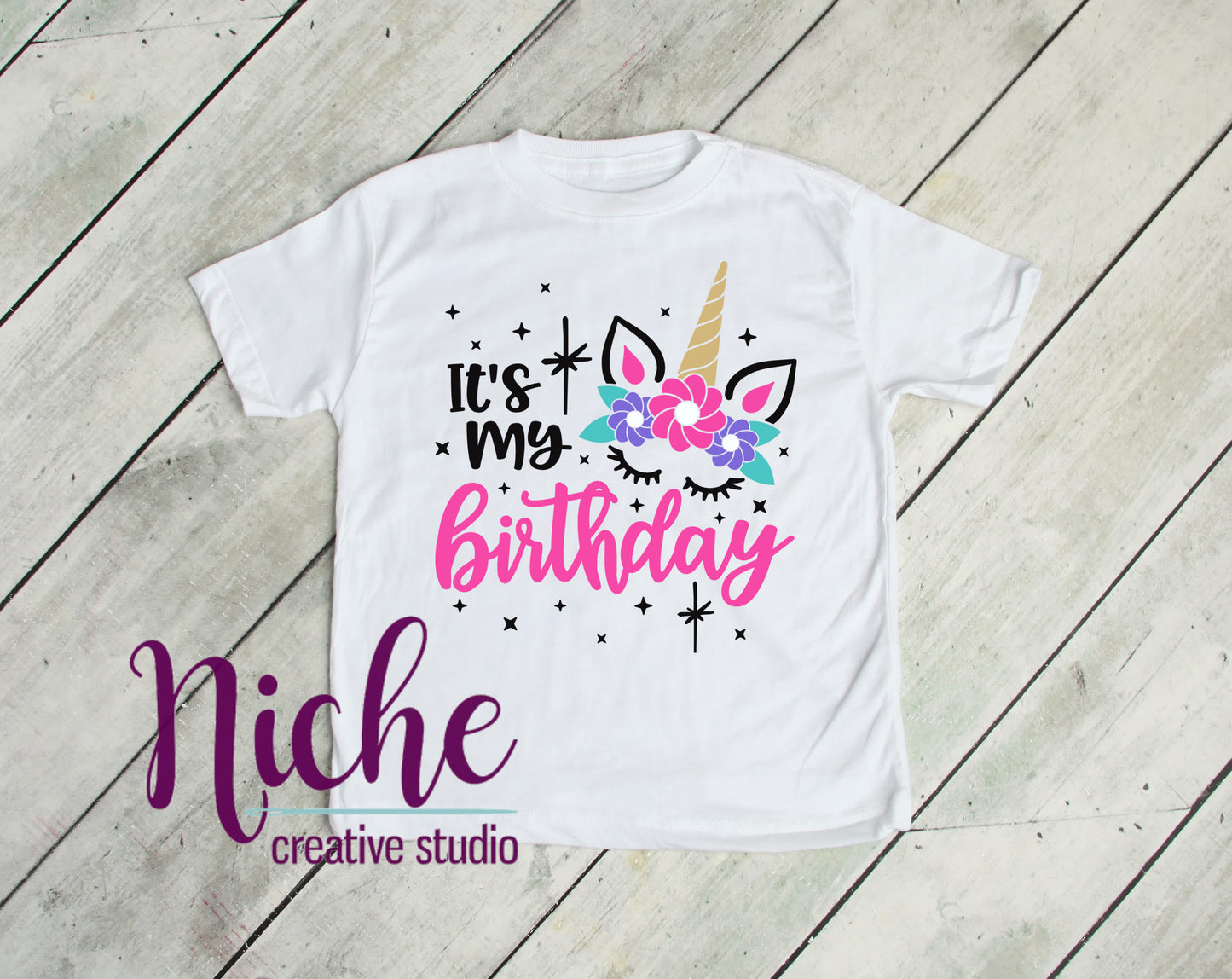 -BIR1736 Its my Birthday Unicorn Decal