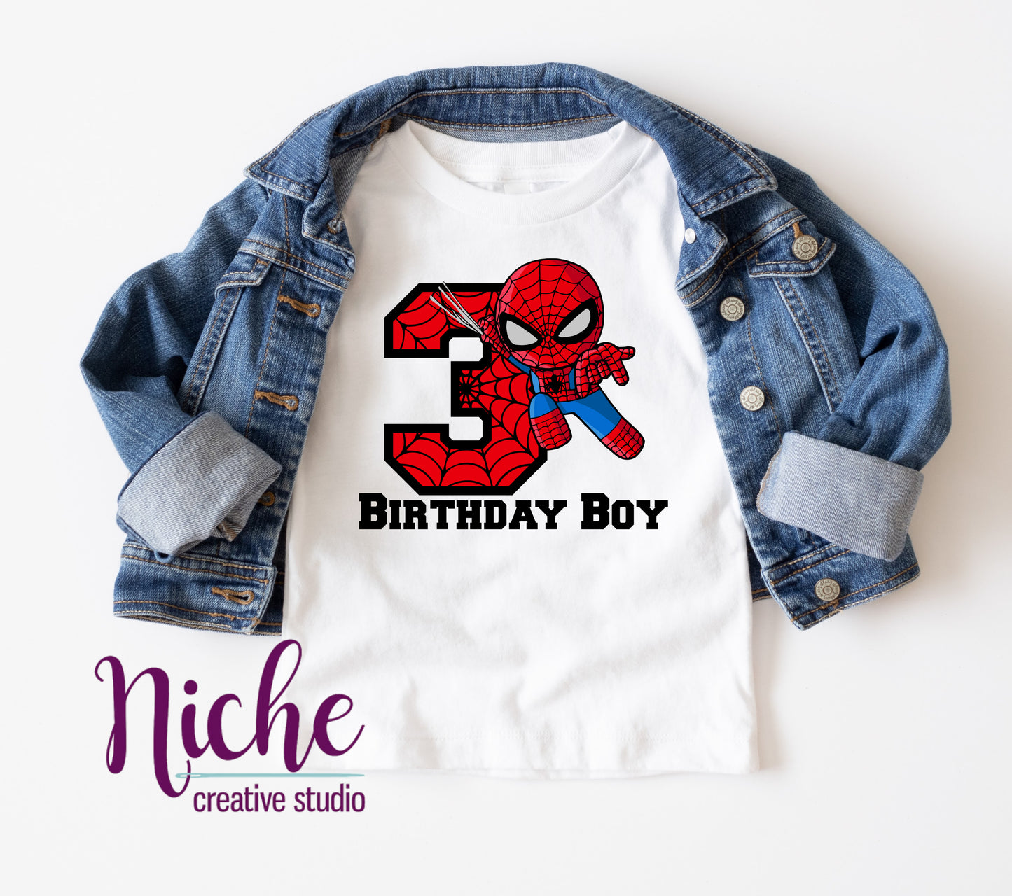 -BIR1859 Spiderman Birthday Decal