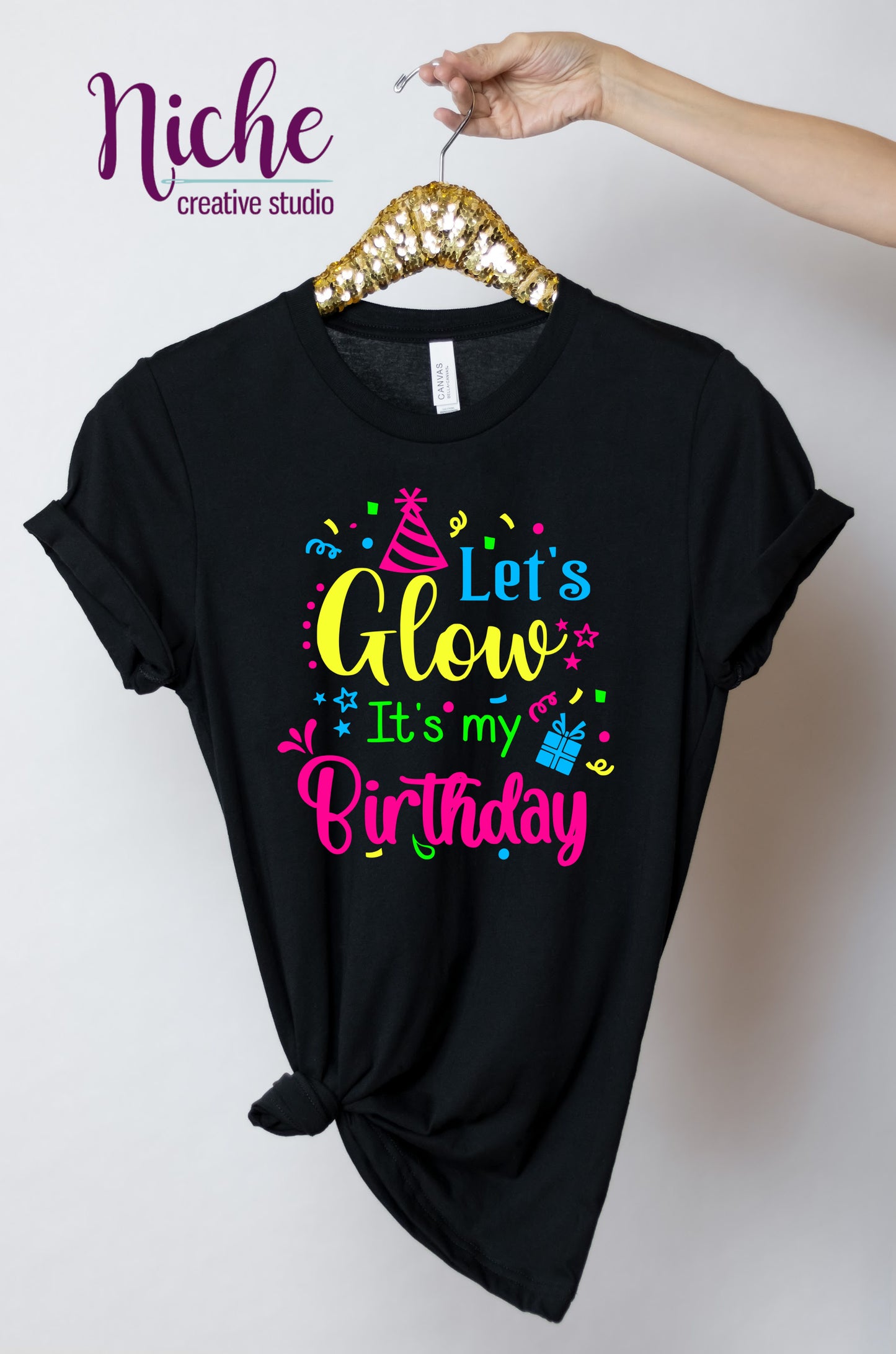 -BIR996 Lets Glow It's my Birthday Decal