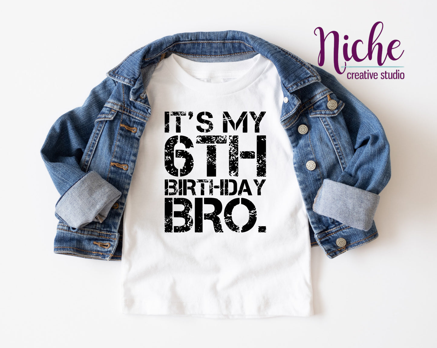 -BIR2960 Its' my 6th Birthday Bro Decal
