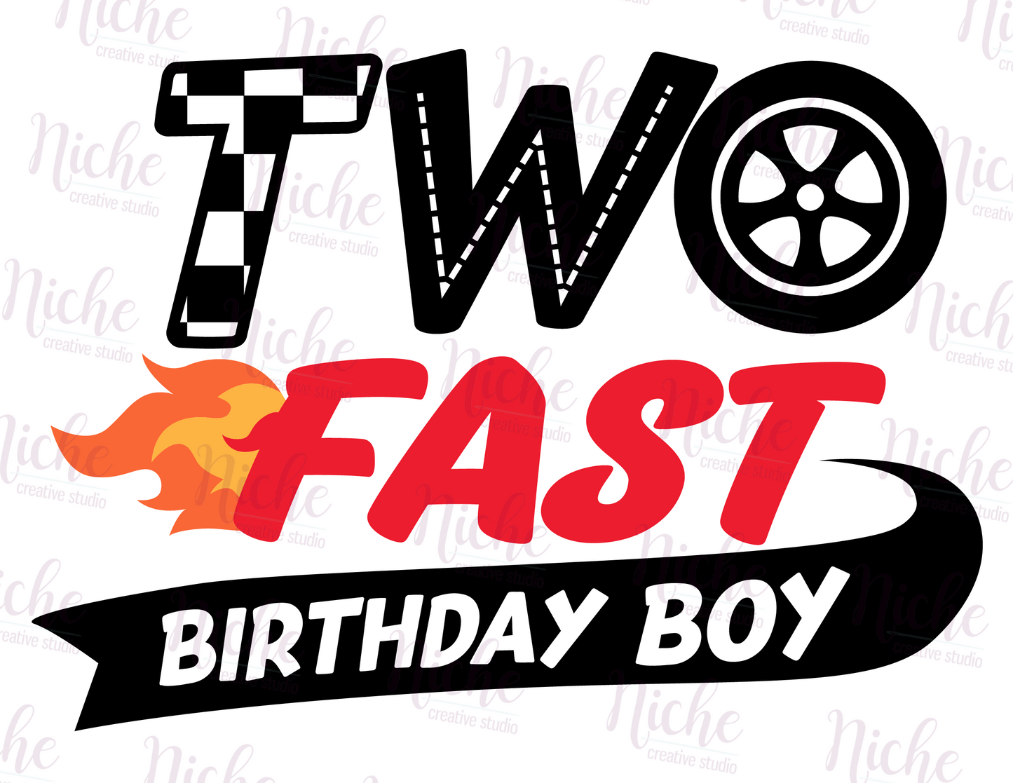 -BIR3034 Two Fast Decal