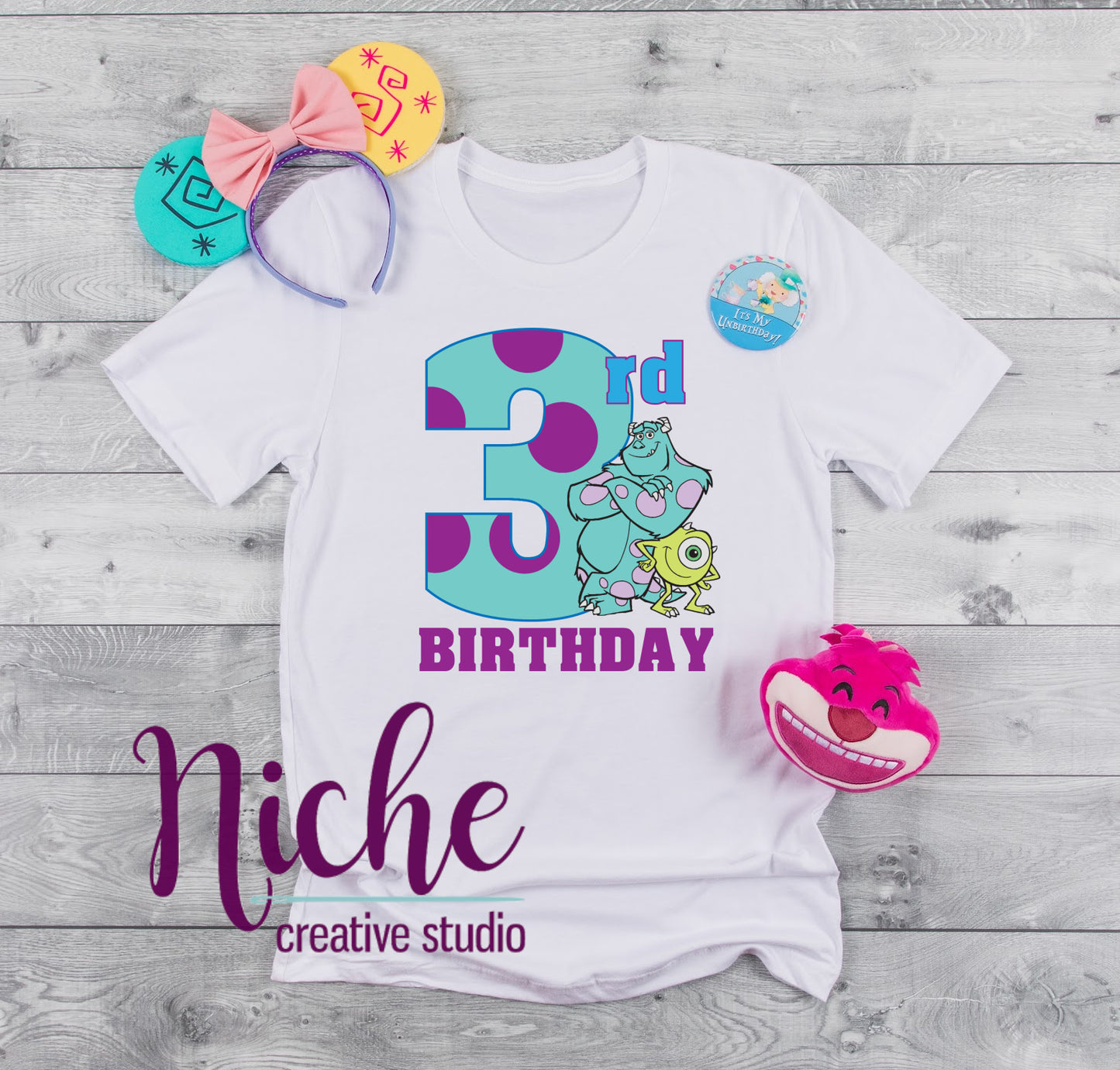 -BIR363 Monsters Birthday Decal