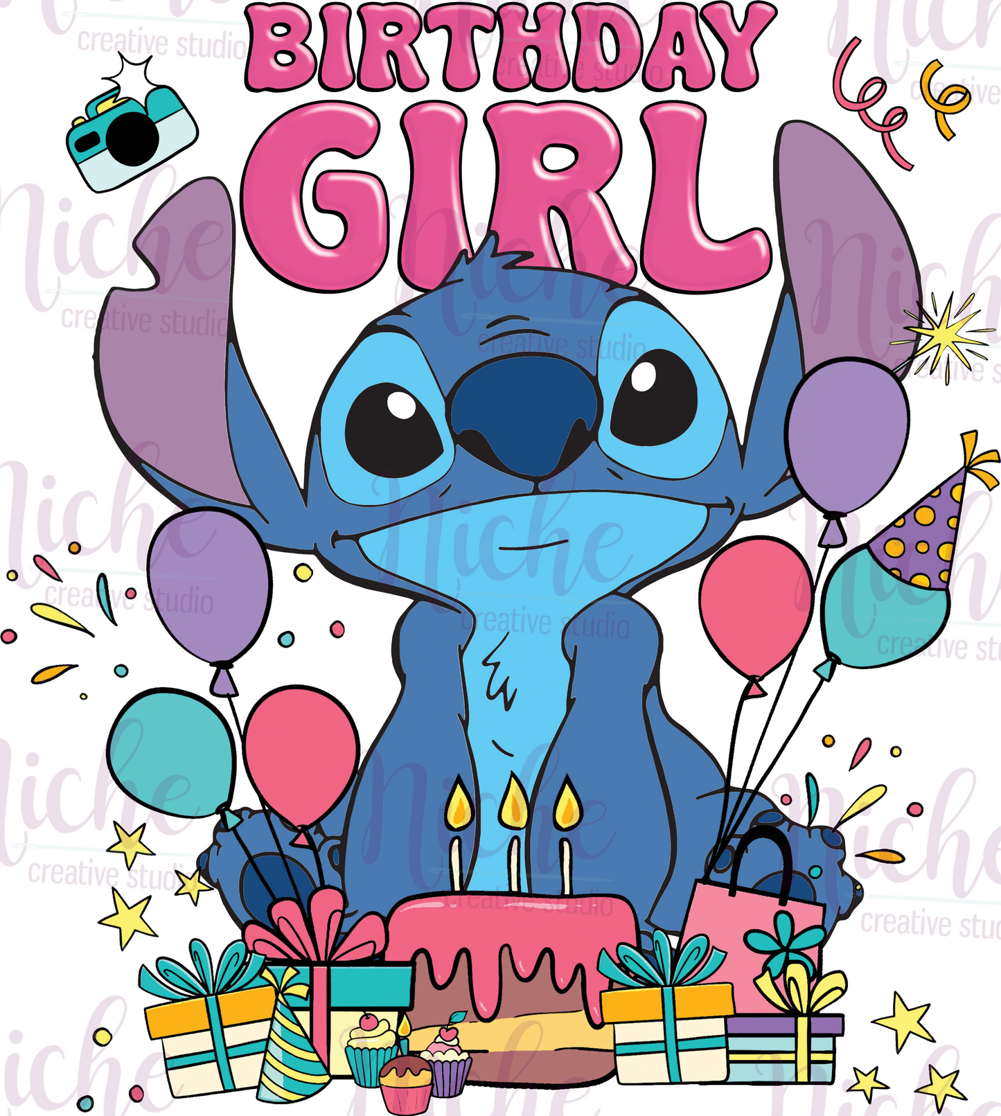 -BIR8222 Birthday Girl Decal