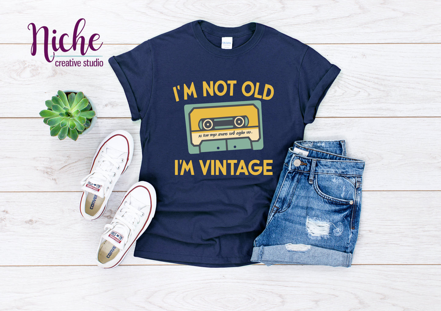 -BIR875 I'm Not Old I'm Vintage Decal