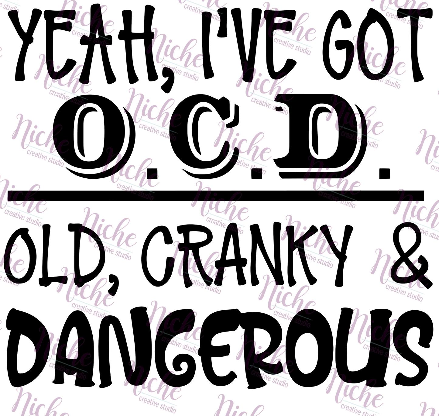 -BIR876 Old Cranky and Dangerous Decal