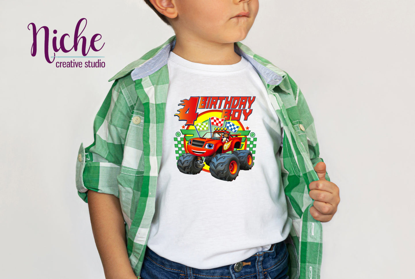 -BIR889 Blaze Birthday Boy 4 Decal