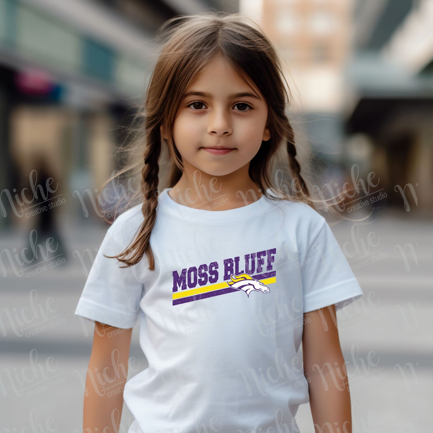 -BRO1912 Moss Bluff Broncos Decal