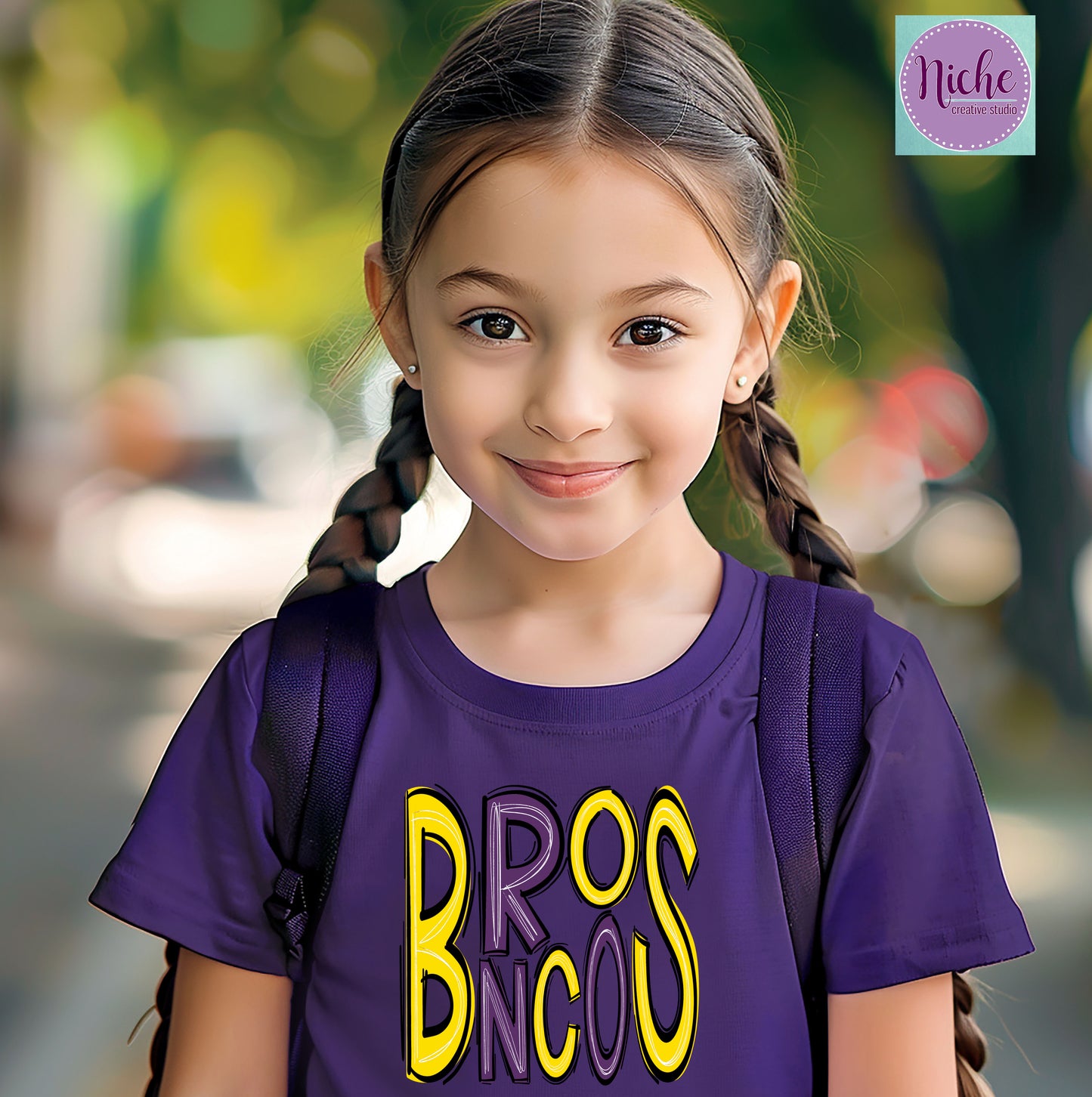 -BRO1934 Broncos Doodle Decal