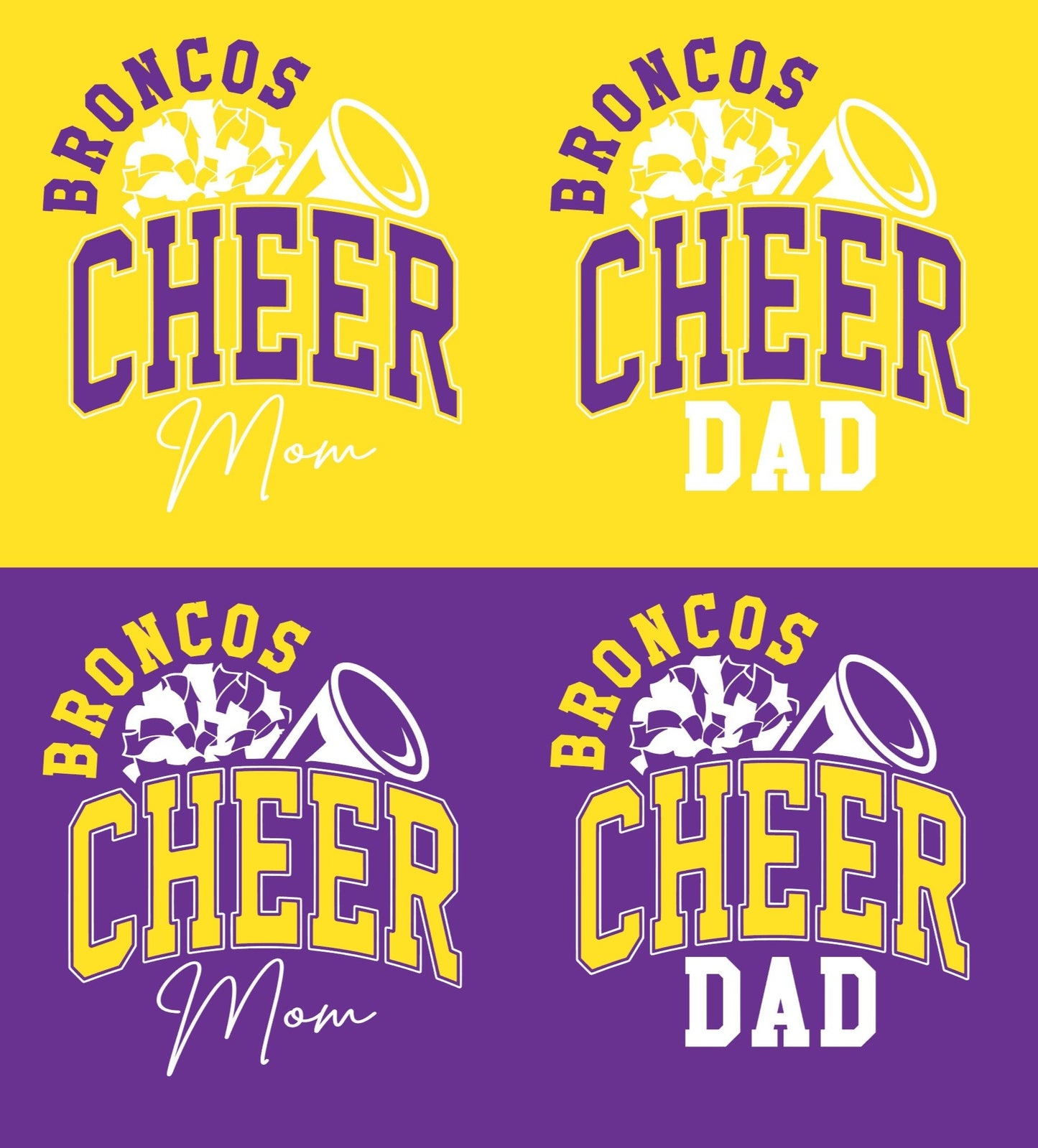 # BRO1975 Broncos Cheer Mom or Dad Decal