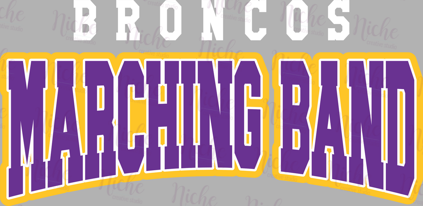 -BRO1994 Broncos Marching Band Decal