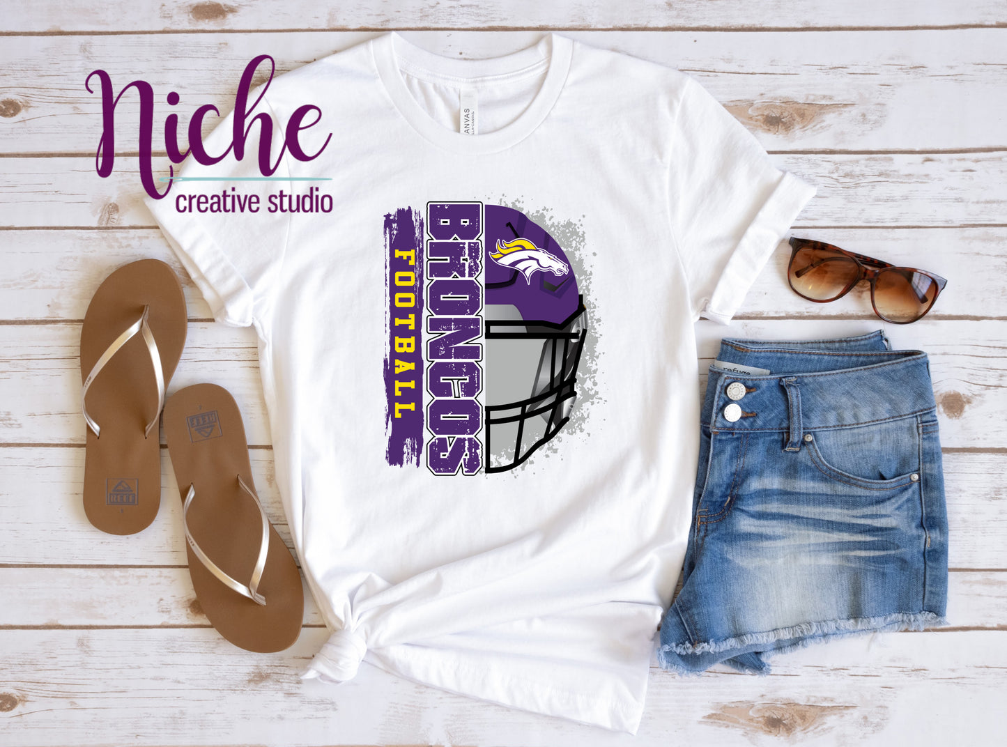 - BRO302 Broncos Football Decal