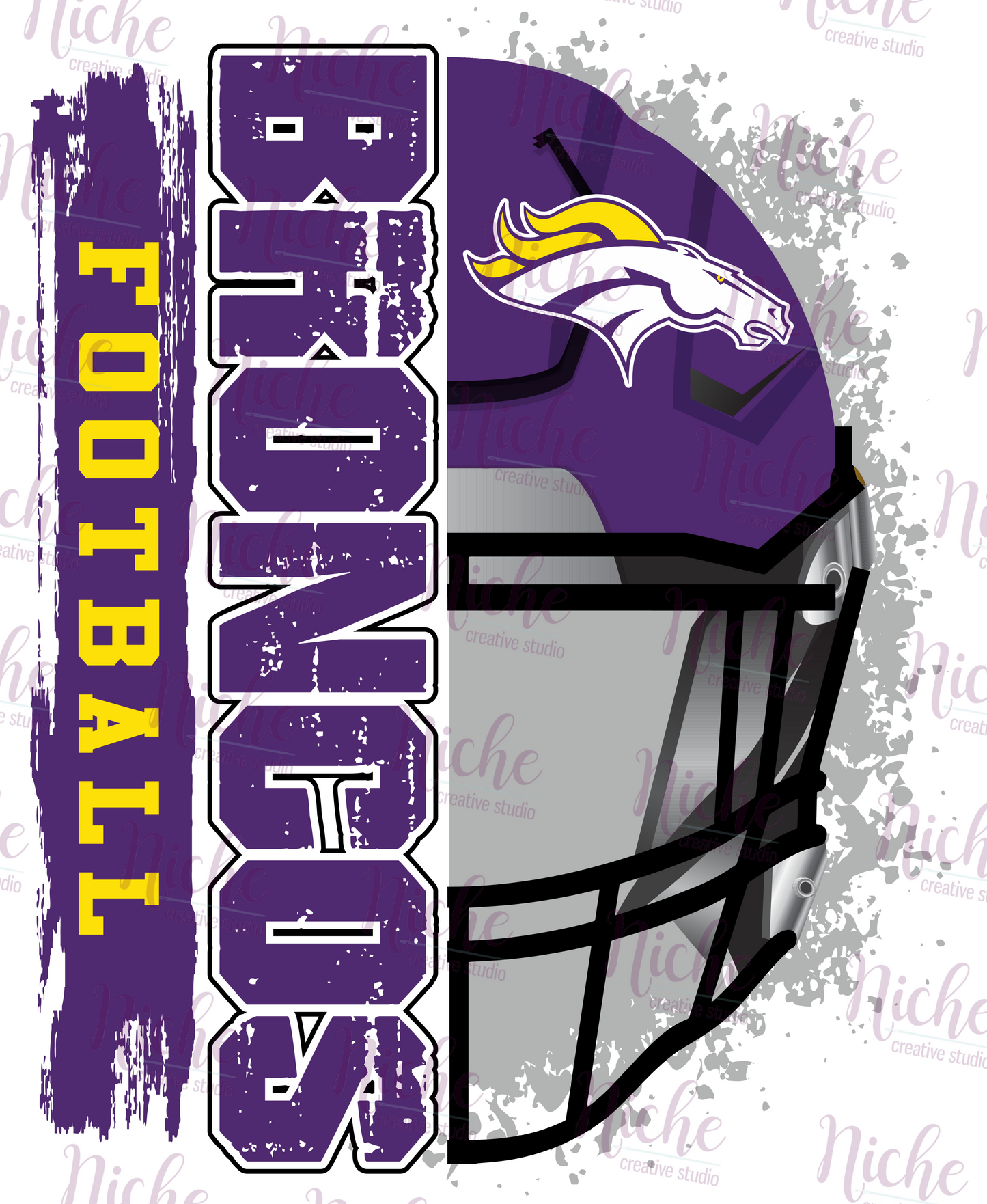 - BRO302 Broncos Football Decal