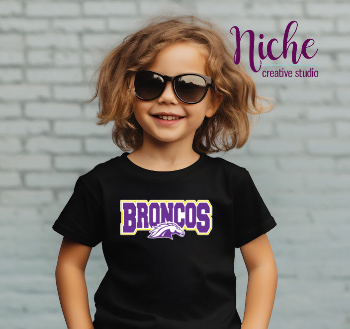 -BRO3096 Broncos 3 Decal