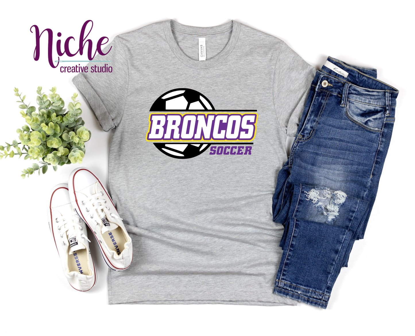 -BRO3101 Broncos Soccer Decal