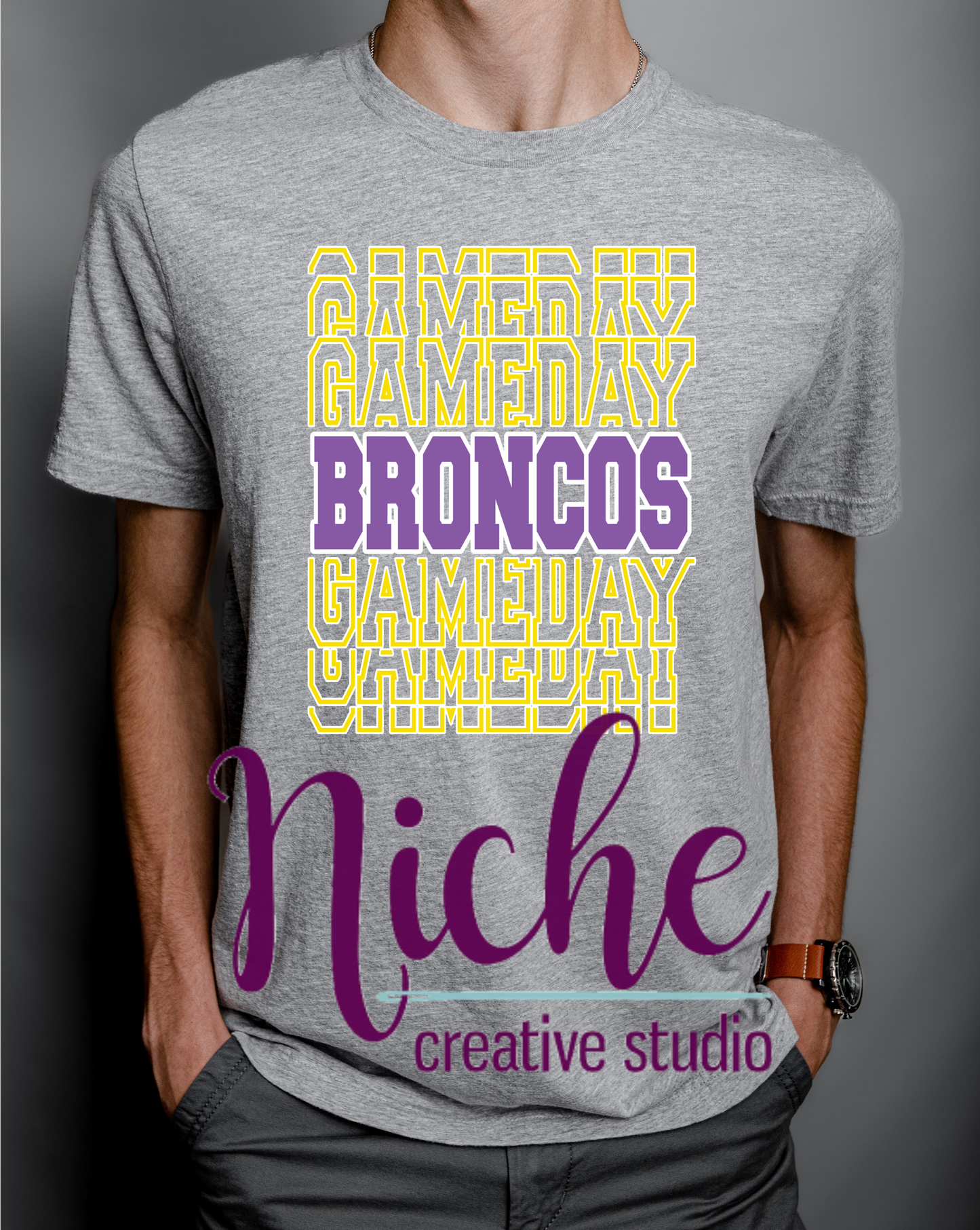 -BRO3103  Broncos Gameday Repeat Decal