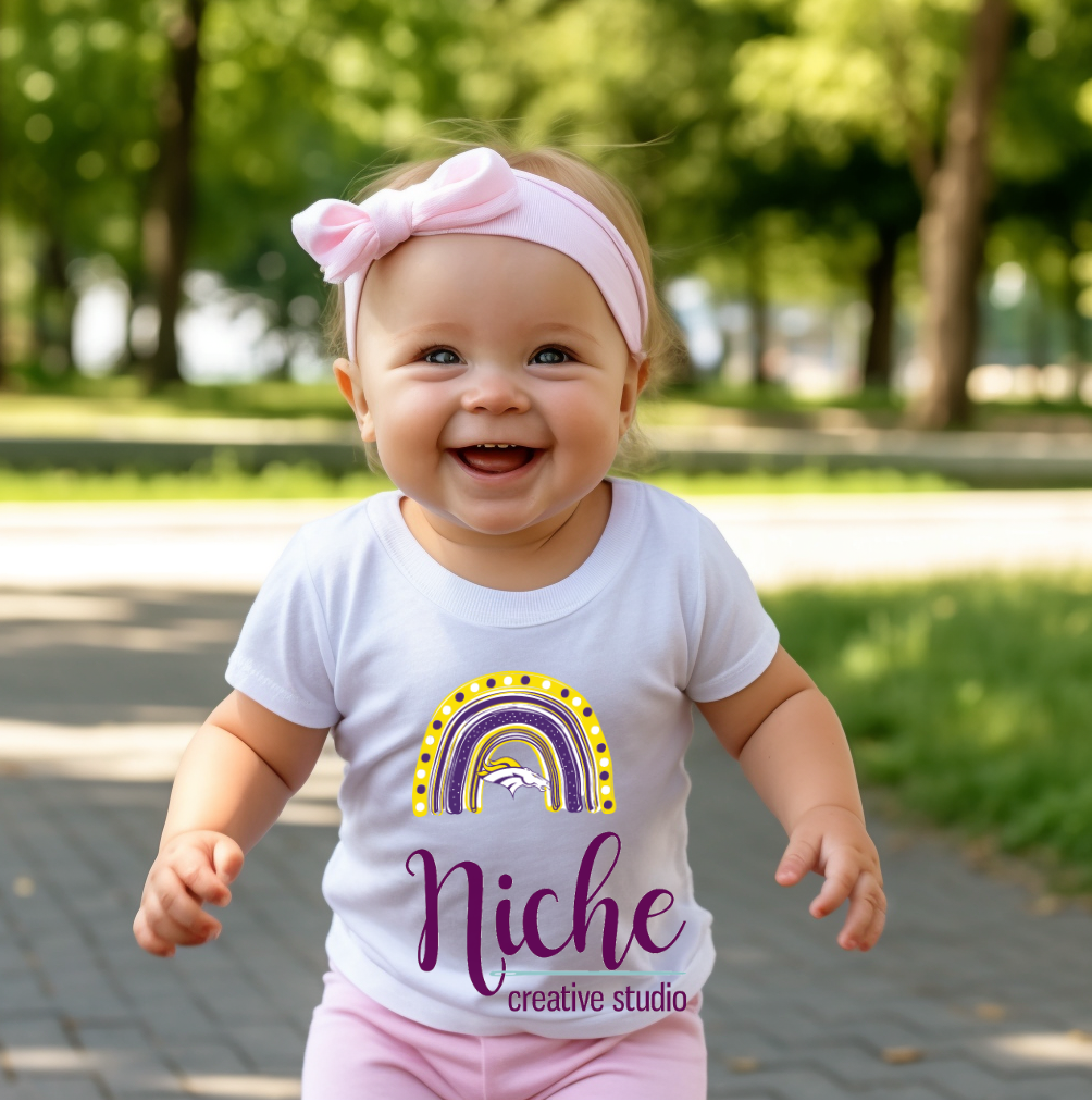 -BRO3108 Broncos Rainbow Decal