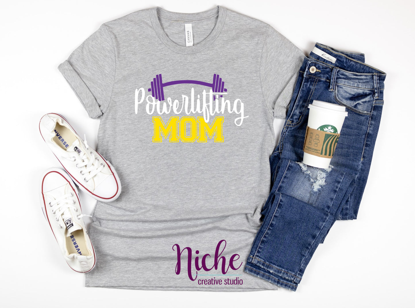 -BRO3110 Powerlifting Mom Decal