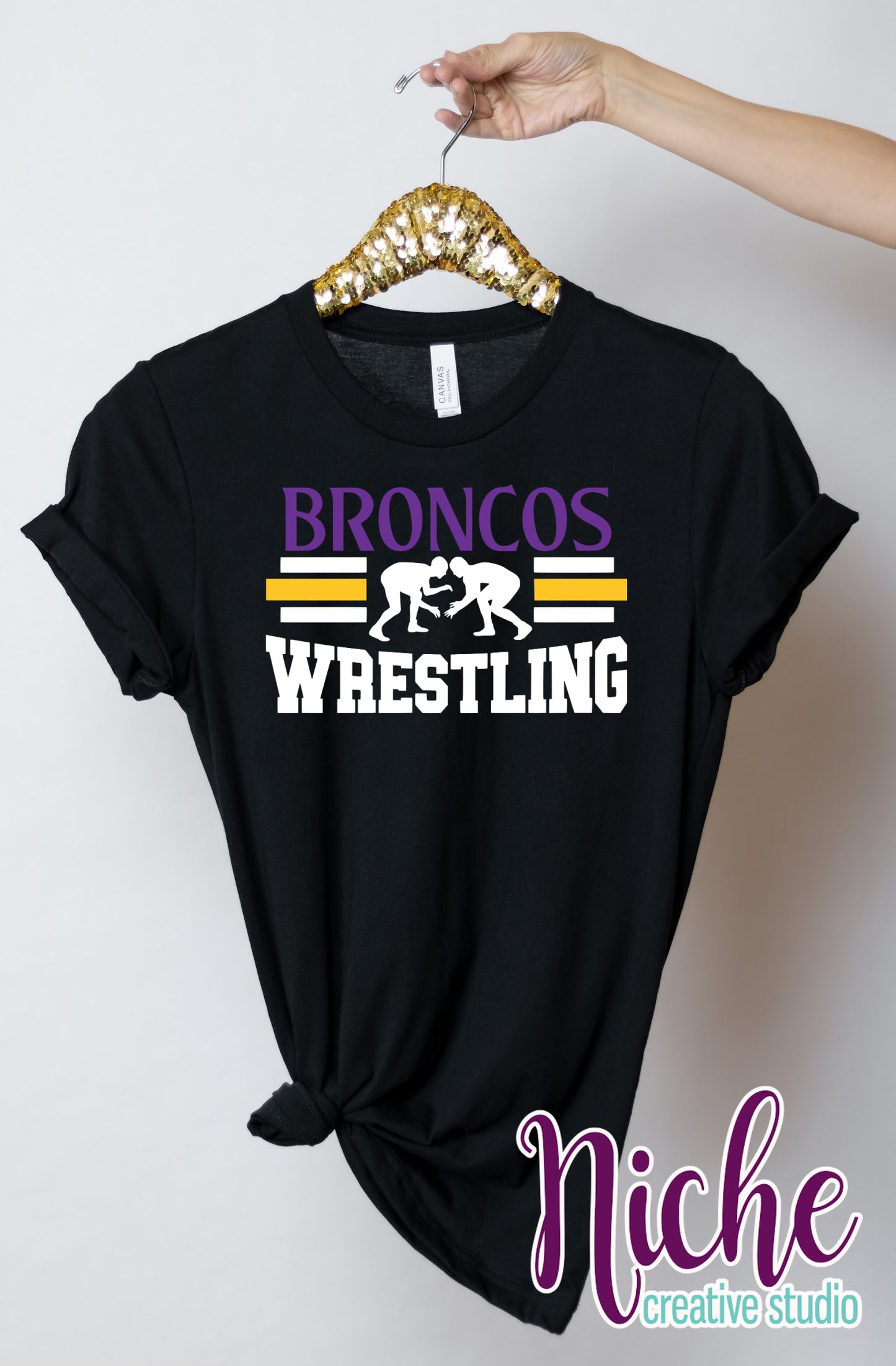 -BRO4497 Broncos Wrestling Decal