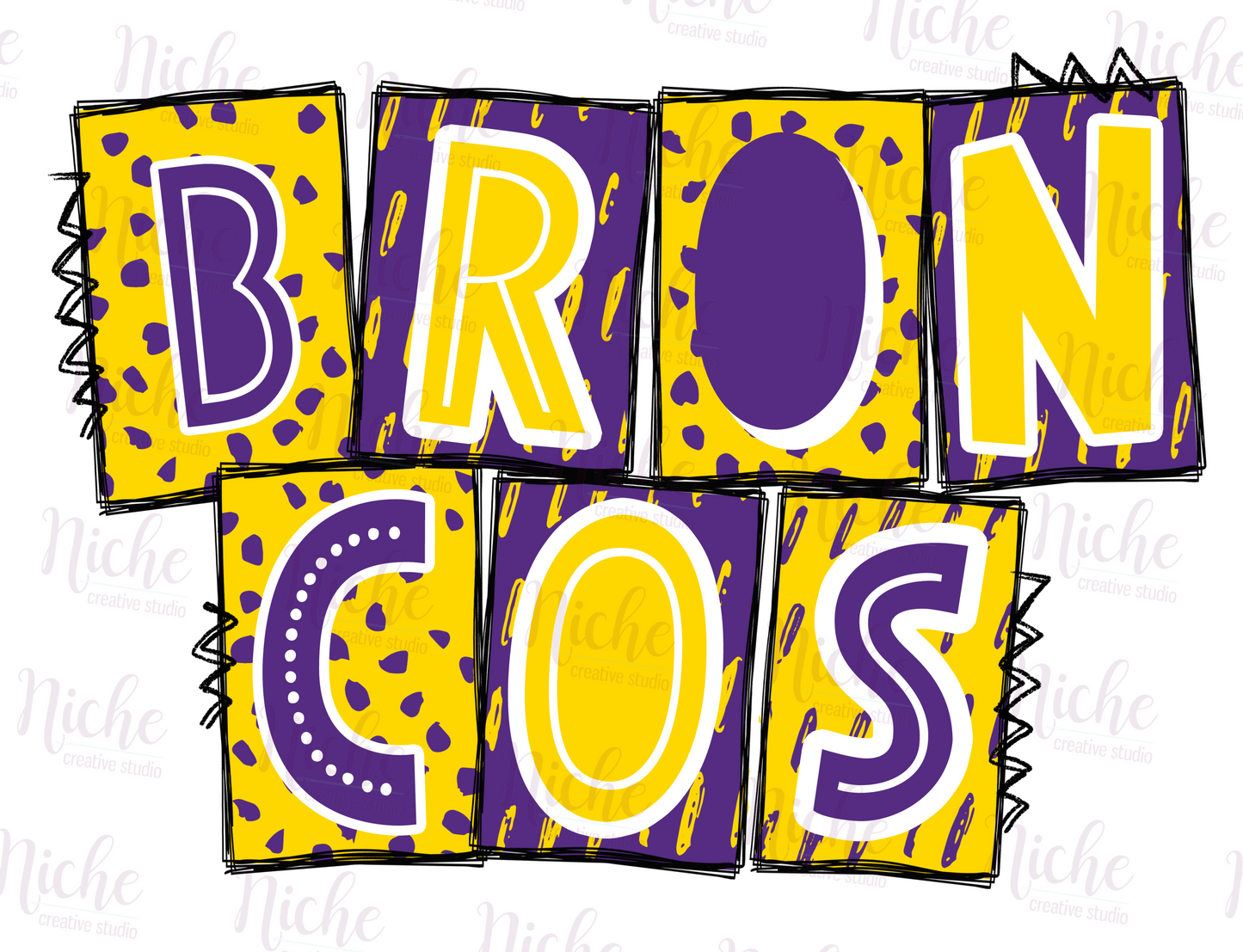 -BRO5487 Broncos Decal