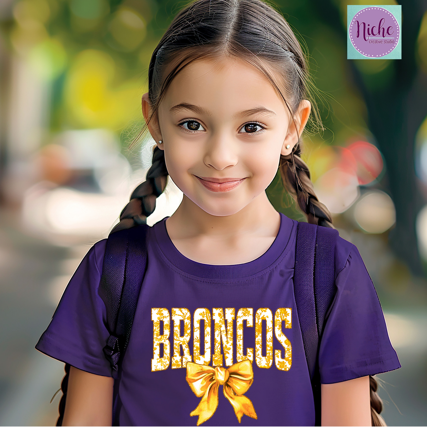 -BRO8254 Floral Broncos Decal