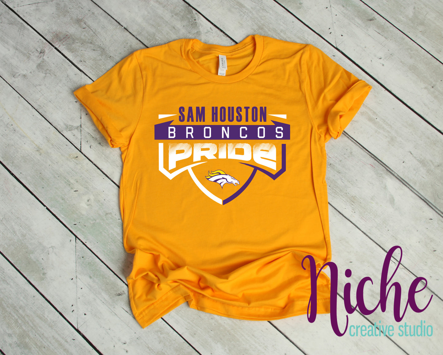 -BRO8266 Football Pride Broncos Decal