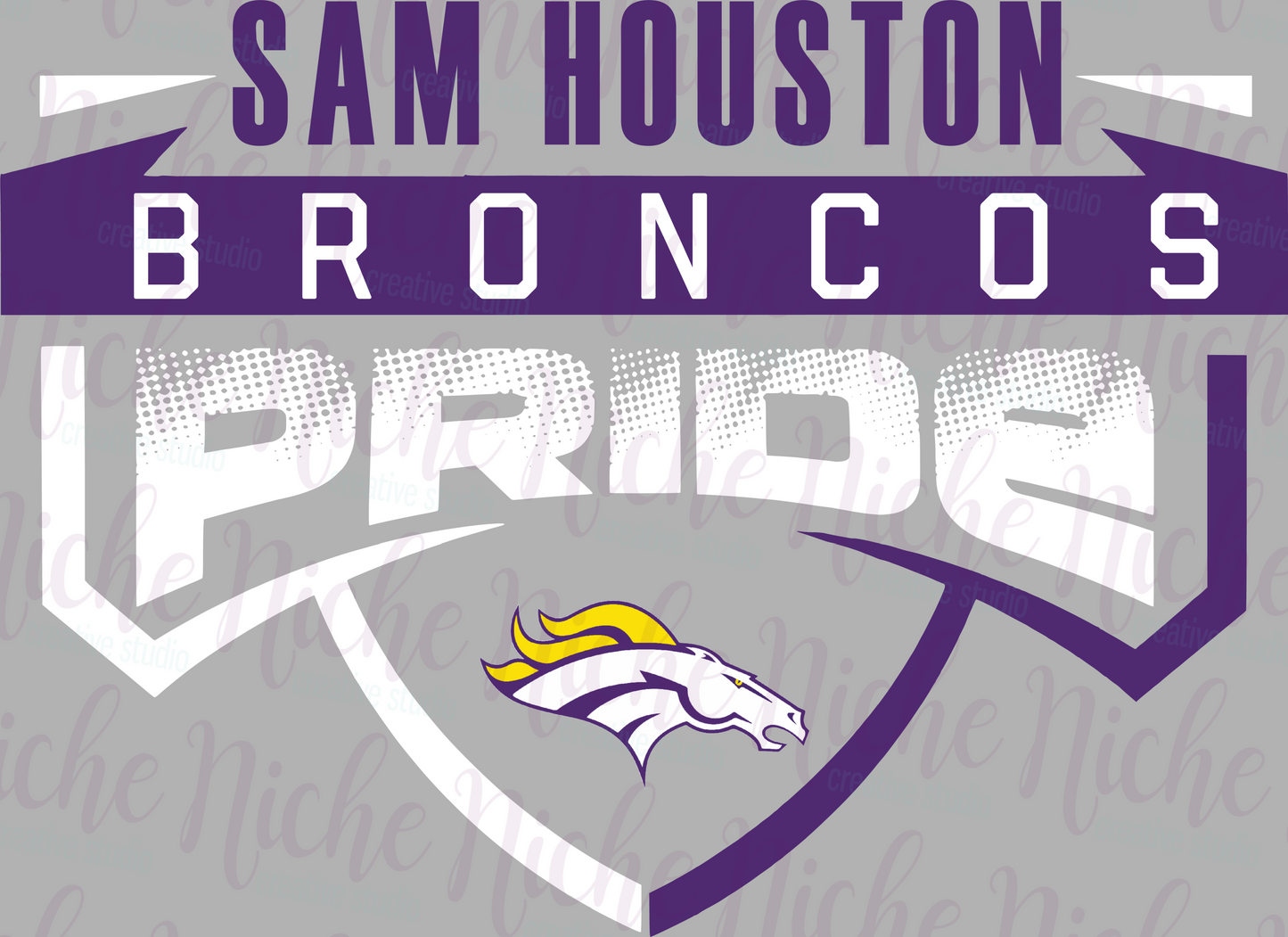 -BRO8266 Football Pride Broncos Decal