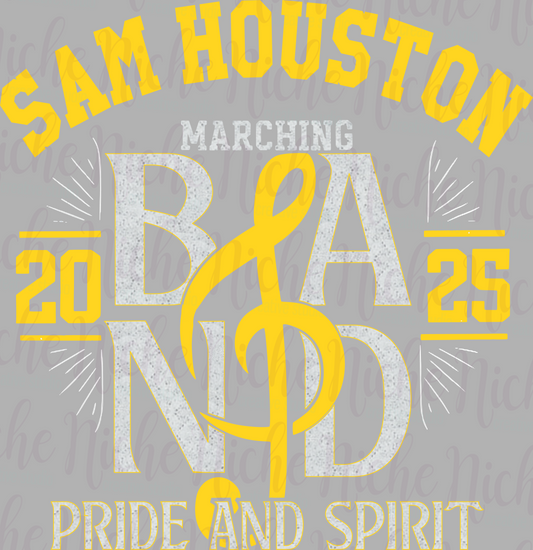 -BRO8401 Sam Houston Band Pride and Spirit Decal
