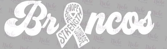 -BRO8825 Broncos Ribbon Decal