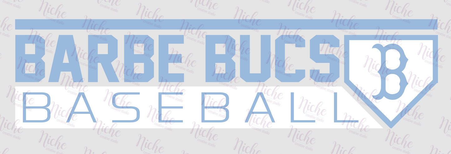 -BUC1777 Barbe Baseball Decal