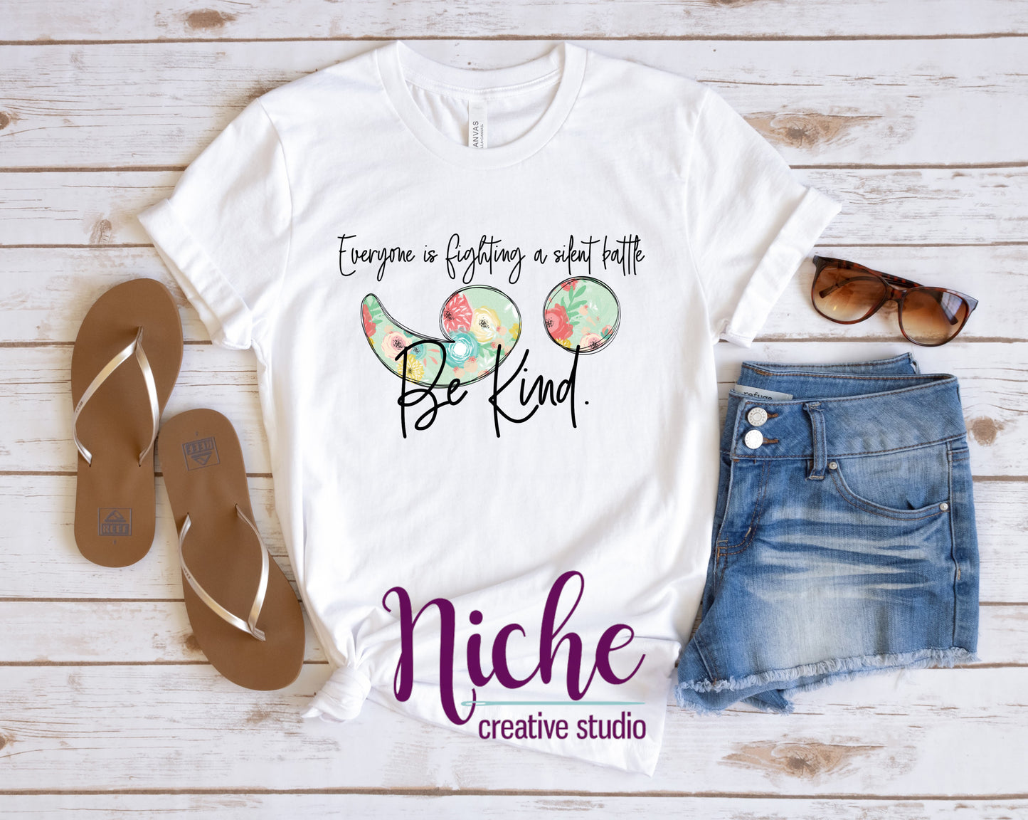 -CAU 002 Be Kind Floral Decal