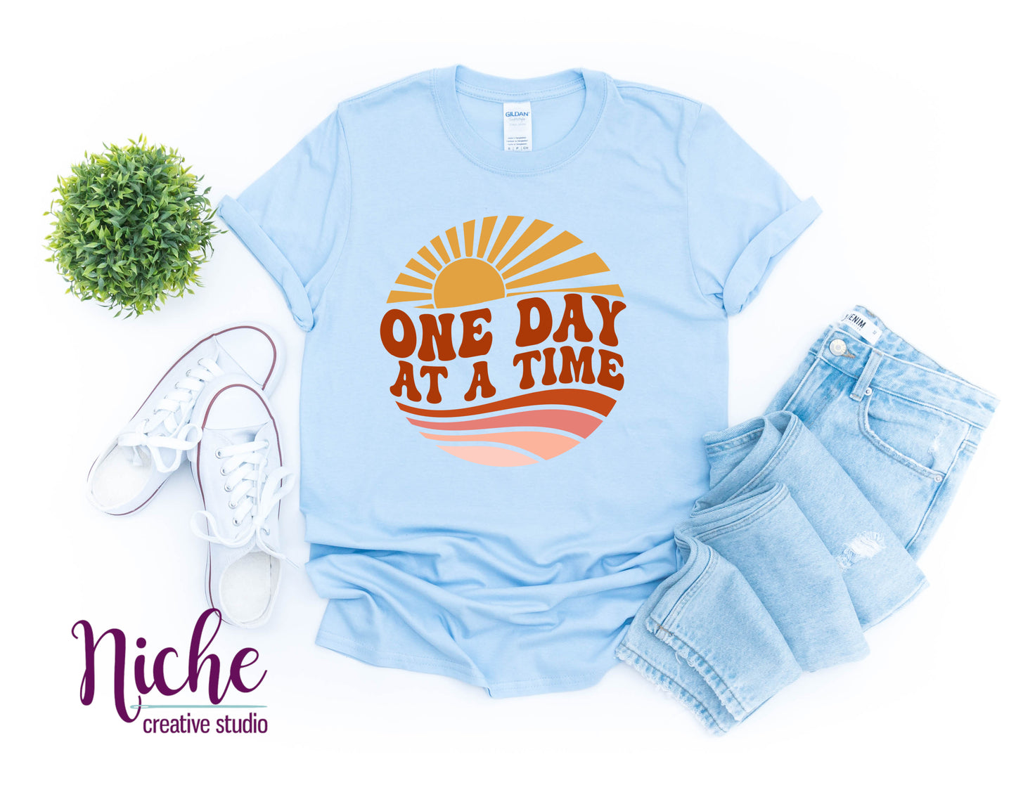-CAU084 One Day At a Time Decal