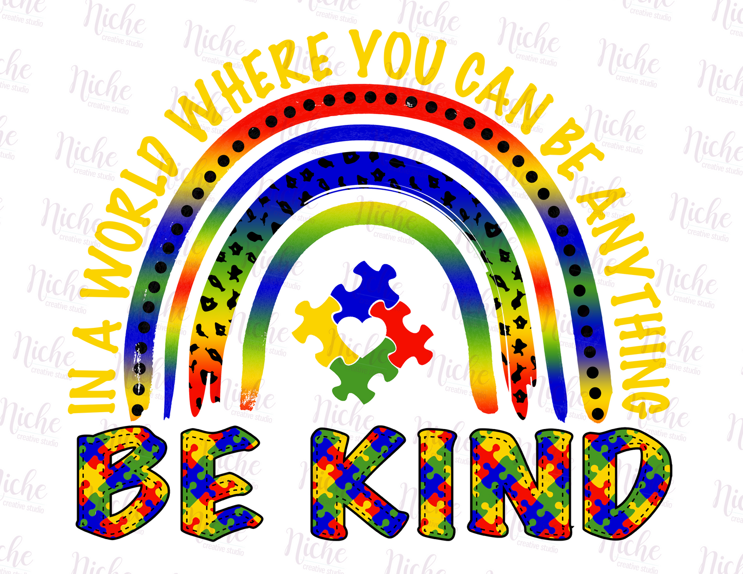 -CAU1559 Autism Rainbow Decal