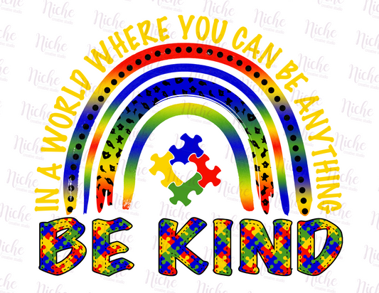 -CAU1559 Autism Rainbow Decal
