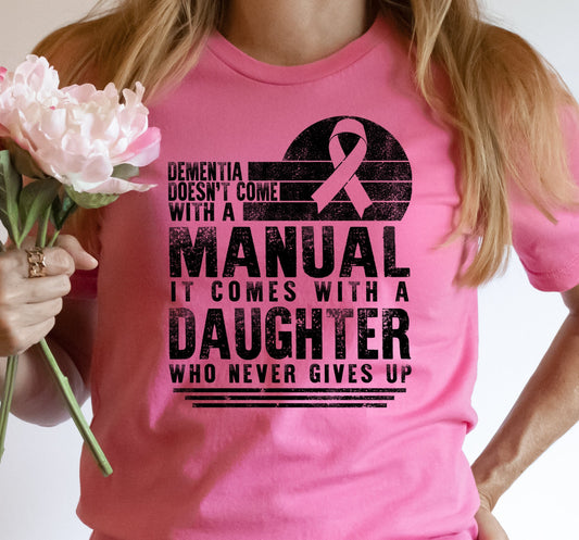 - CAU1809 Dementia doesn't come with a manual