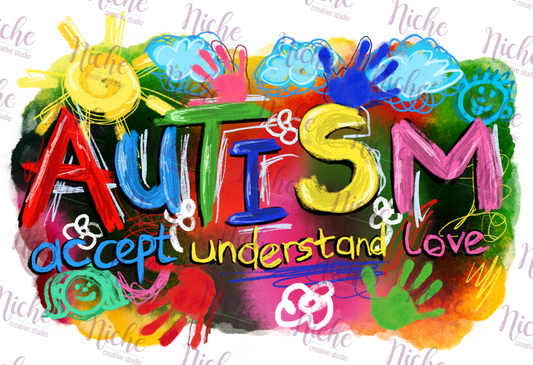 - CAU2855 Autism Accept Understand Love Decal