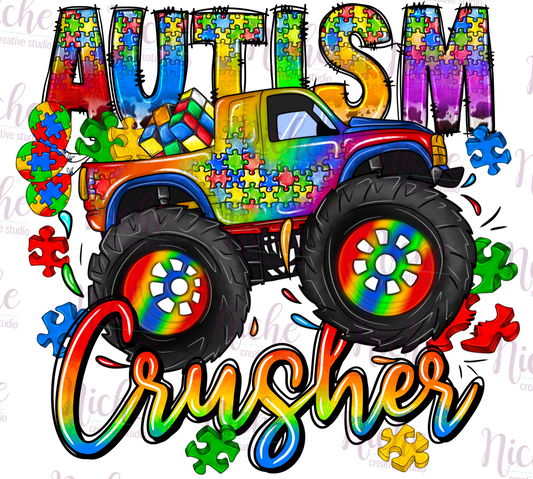 - CAU2864 Autism Crusher Decal