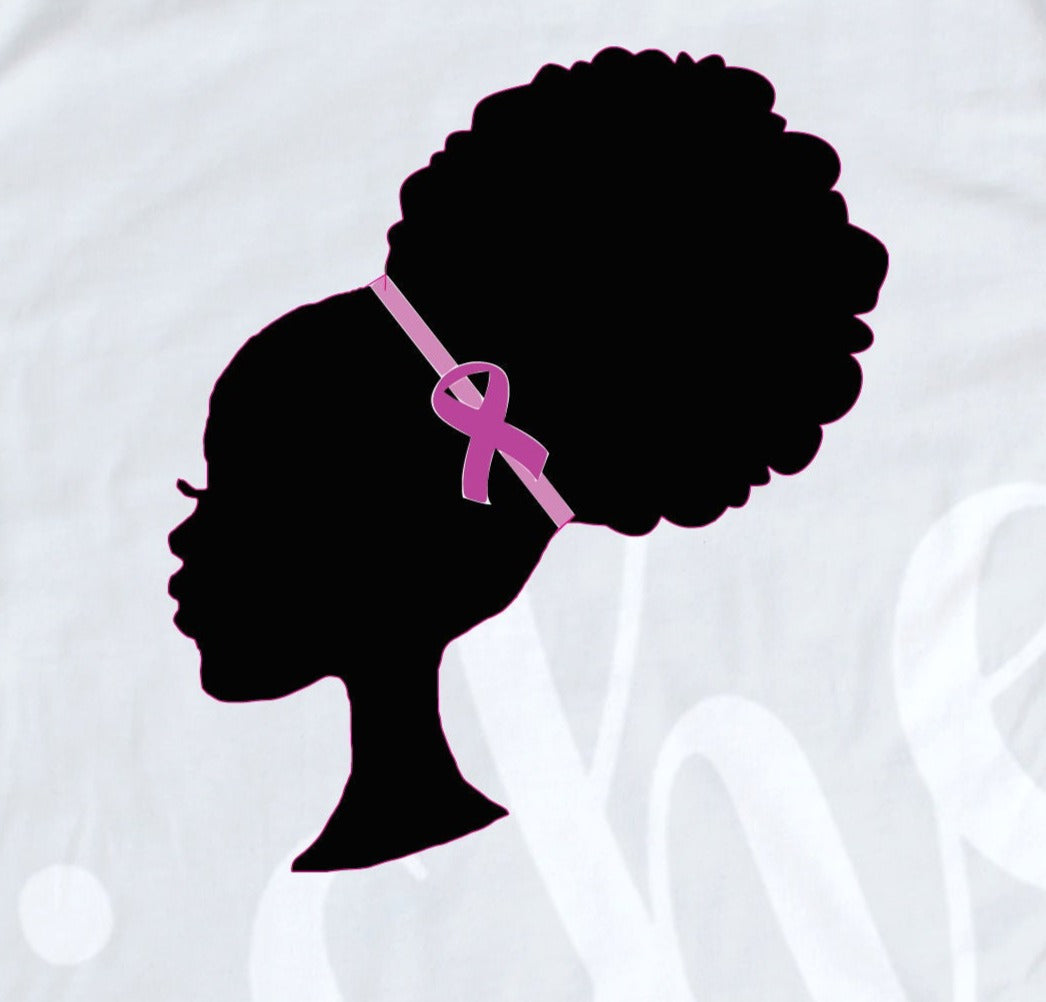 -  CAU2878 Pink Ribbon Woman Decal